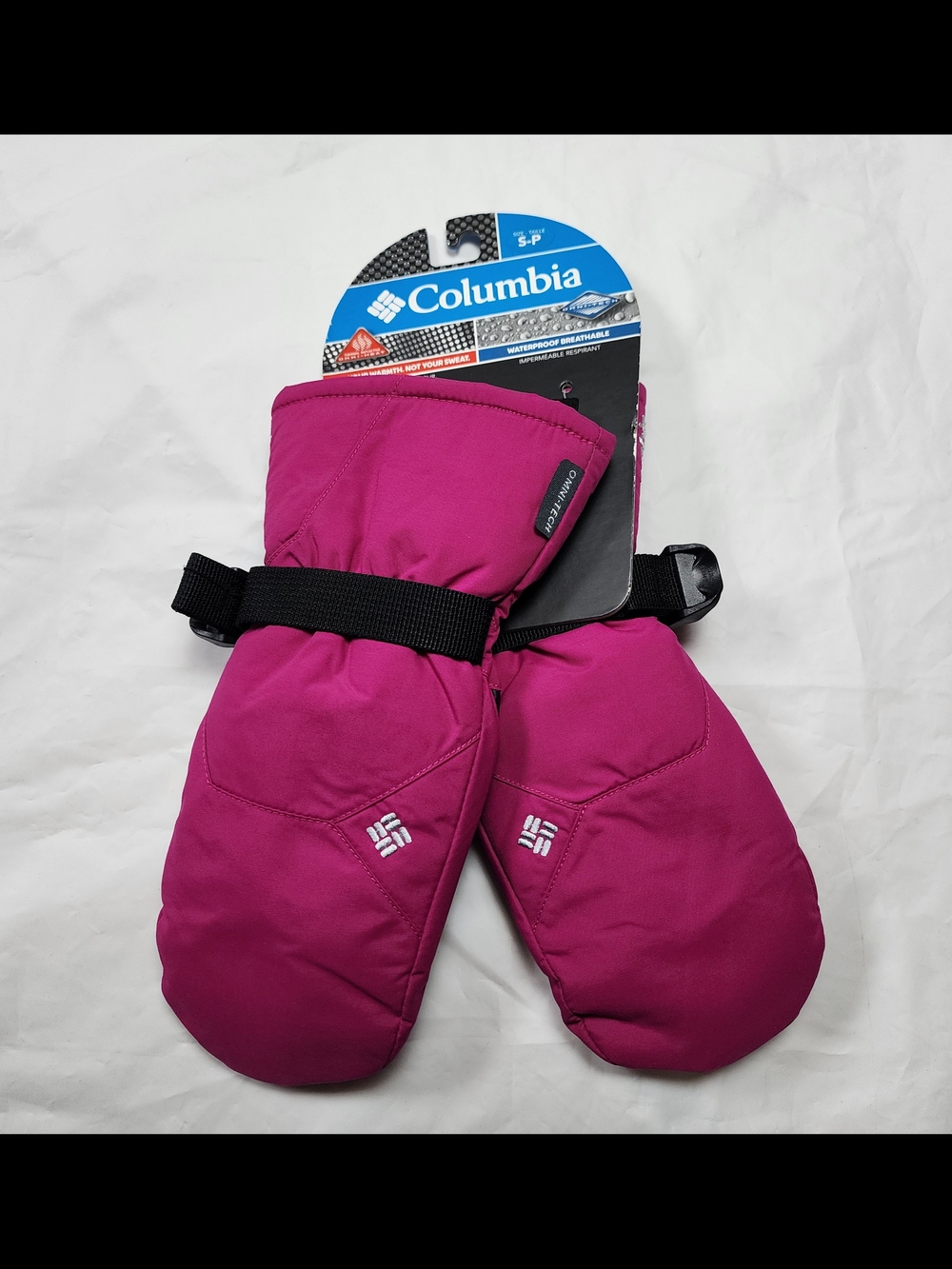 Vibrant Pink Columbia Kids Youth Mittens Omni-tech Waterproof Size Small Youth